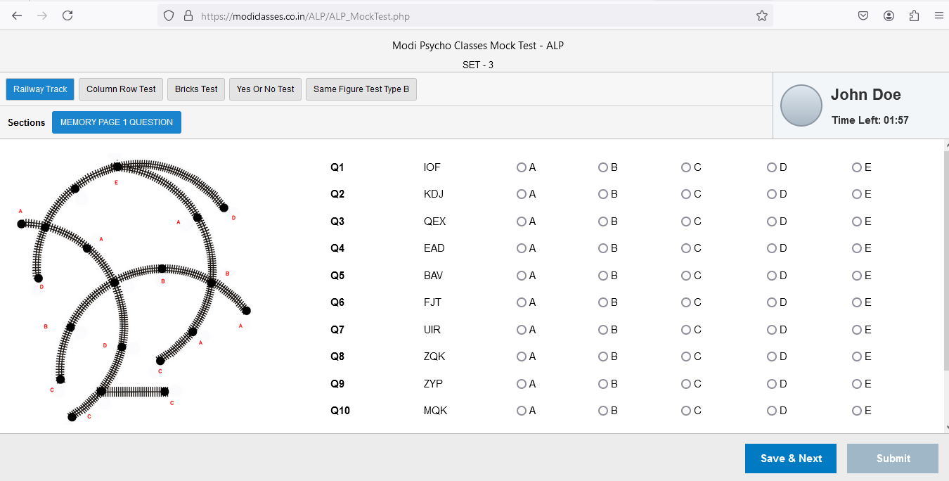 ALP Dashboard Screenshot - Modi Classes