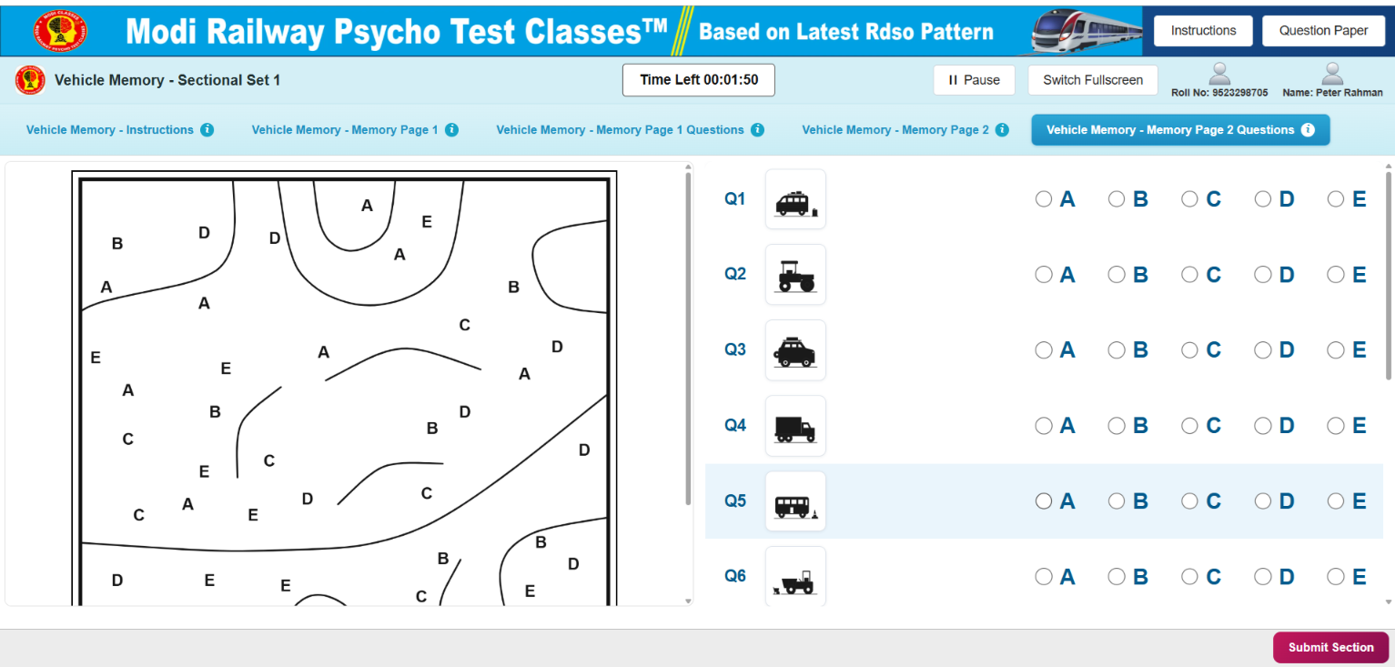 ALP Test Dashboard - Modi Classes